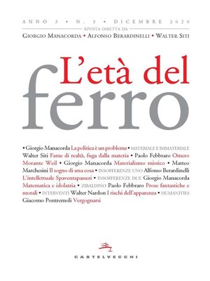 cover image of L' età del ferro 3/2020